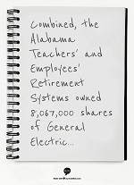 Alabama, General Electric, mutual funds, pension funds